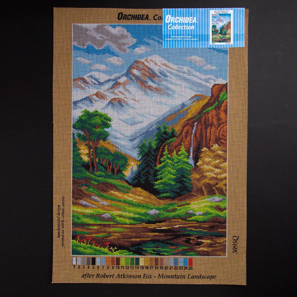 ORCHİDEA 40 x 60 cm Sonbaharda Dağ Baskılı Goblen 3095Q